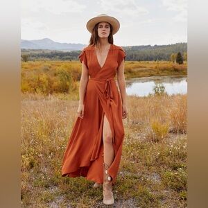Christy Dawn Wrap Maxi Dress - Small